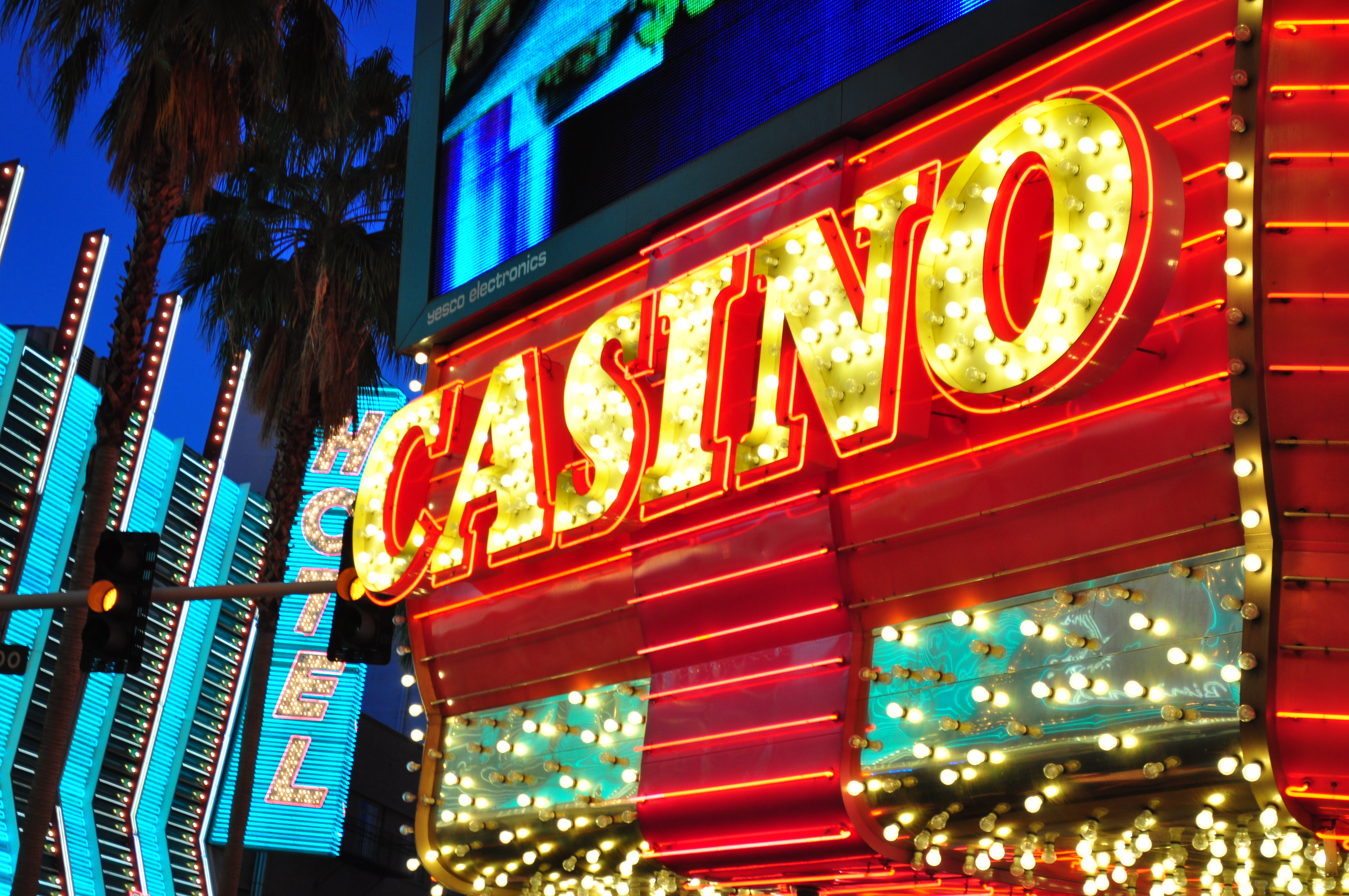 casino luminated sign