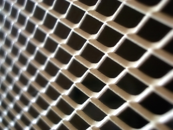 Metal cage closeup
