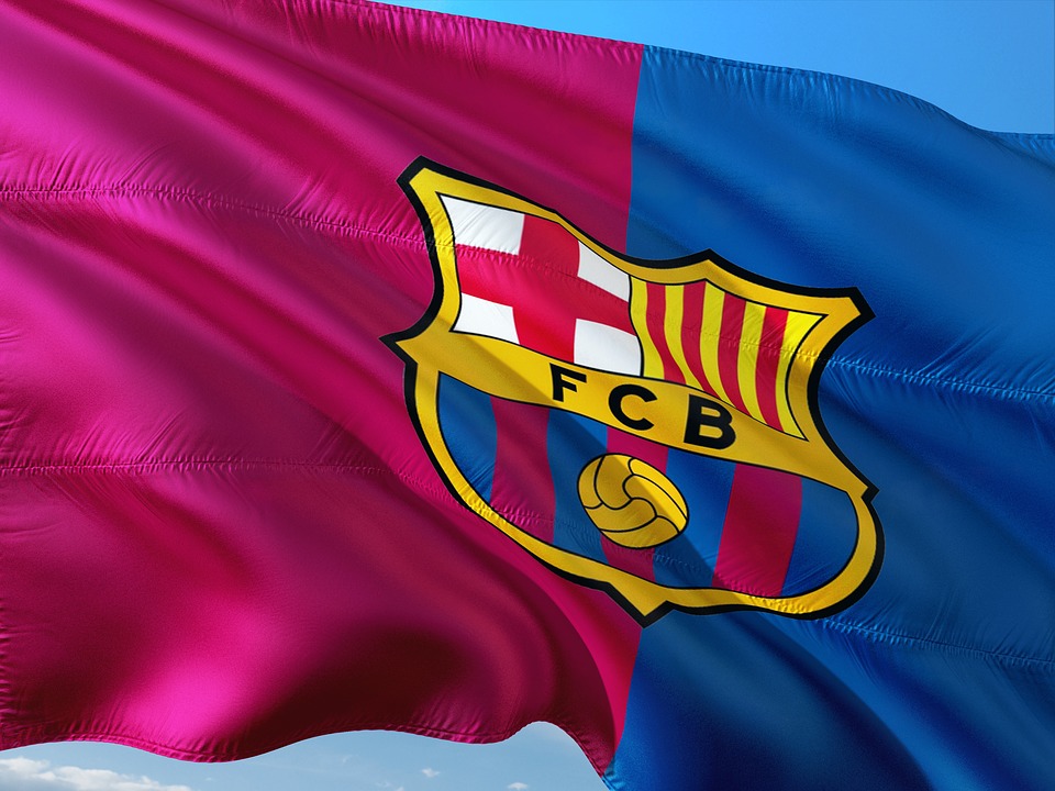 barcelona fc flag